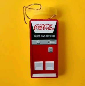 Máquina expendedora Coca Cola Ornament Coca-Cola 1997 pausa y actualización oso polar - Imagen 1 de 5
