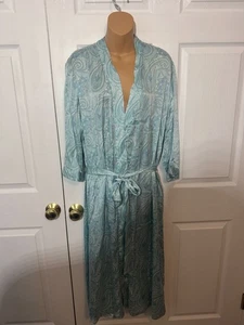 Vintage Neiman Marcus Damen langer Seiden Morgenmantel XS - Bild 1 von 8