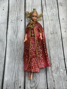 VINTAGE 1966 Skipper doll With Brocade Long Dress And Over Coat - Picture 1 of 14