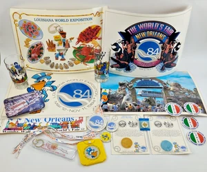 1984 New Orleans Worlds Fair Louisiana World Exposition Vintage 21 Item Lot - Picture 1 of 12