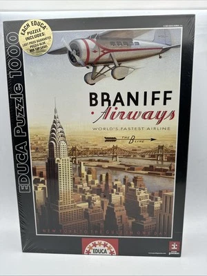 Educa "Braniff Airways" Rare Puzzle nº12734 Kerne Erickson - 1000pcs jigsaw - Image 1 of 3