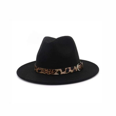 XINGZI Moda Clásico Unisex Mezcla de Lana Ala Ancha Fieltro Fedora Sombreros Panamá Tr... Foto 1 de 4