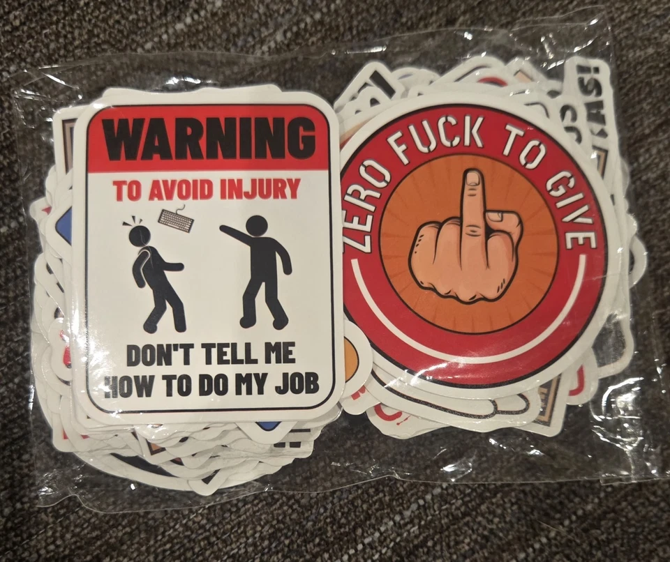 Funny Stickers 80+ Stickers. All Different. New - Image 1 of 1