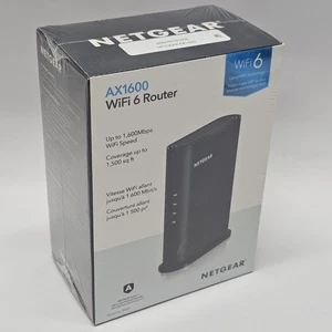 Netgear AX1600 Wi-Fi 6 Router 4-Stream 1.6 Gbps (RAX5-100PAS) BRAND NEW SEALED - Picture 1 of 3