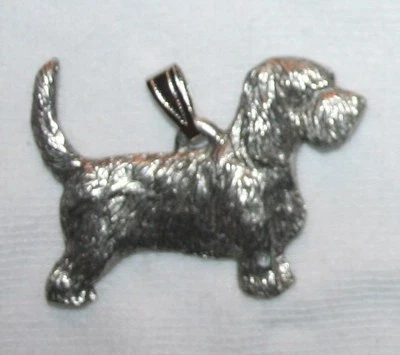 Colgante PBGV Petit Basset Griffon Vendéen Perro Harris Peltre Fino Hecho en EE. UU. Foto 1 de 2
