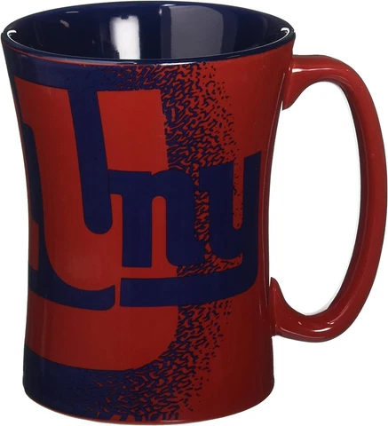 Boelter Brands NFL 14oz Ceramic Relief Sculpted Coffee Mug (1) PICK YOUR TEAM Cover