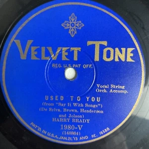 10" 78 RPM-Harry Brady-Little Pal/Used to Be You/Velvet Tone 1980-V - Picture 1 of 4