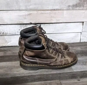 Dr Martens Brown Leather Boots Mens 10 - Picture 1 of 5