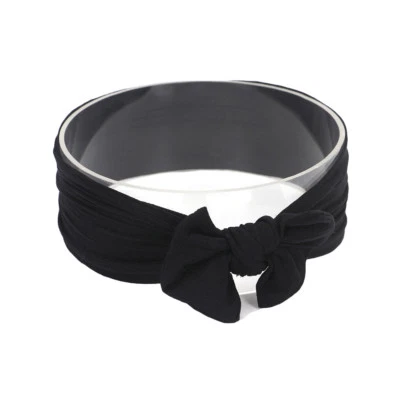 Baby Child Kid Girl Elastic Hair Band Bow knot Stretch Turban Hairband Headband  - Image 1 of 4