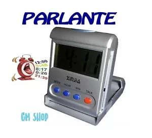 Sveglia Digitale Parlante (Italiano) Allarme, Da Tavolo/Comodino - Foto 1 di 2