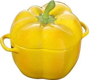 Staub Pimentón Cocotte 12cm Amarillo Cerámica Resistente al Calor Cerámica Microondas - Imagen 1 de 4