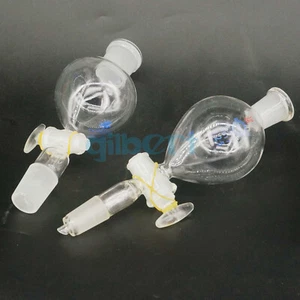60-1000ml Multiple Joint Ball Shaped Lab Separatory Funnel With Glass Stopcock - Picture 1 of 13