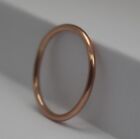 Lr269   Gorgeous Solid 9Ct Rose Gold Full Round Halo Stacking Ring 15Mm