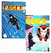 Eagle #1 & 2 (1986 Crystal Comics) by Rich Rankin & Jack Herman! Unread! NM-