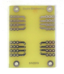 Dual Mounting / Breakout PCB For Cinemag / Jensen 8-Pin Input Transformers. C14 - Picture 1 of 1