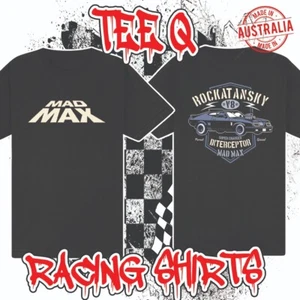 Mad Max Interceptor Ford Falcon V8 Black Tee ~ 100% Australian Cotton - Picture 1 of 1