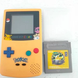 Nintendo Game Boy Color Pokemon Pikachu Konsole Software Set Japan Near Mint - Bild 1 von 12