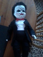 JIGSAW SAW PUPPET PLASTIC DOLL 21" TALL HALLOWEEN PROP ZOMBIE PROP HORROR PROP