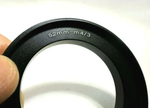 52mm Macro Reverse Lens Adapter Ring For M4/3 Micro Four Thirds Camera OM-D GH5 - Picture 1 of 9