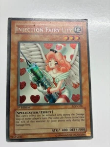 USA Seller Yugioh Injection Fairy Lily LOD-100 Secret Rare 1st Edition MP - Picture 1 of 10