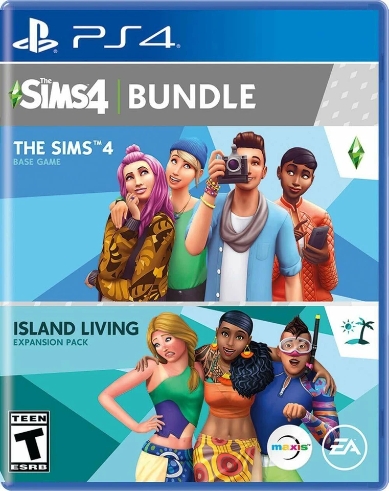 The Sims 4 Bundle (Base Game + Island Living Expansion Pack  (PS4) BRAND NEW - Image 1 of 1