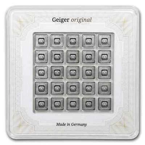 Barra de plata 25x 1 gramo - Geiger Edelmetalle (multitarjeta original) - Imagen 1 de 6