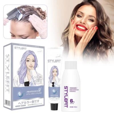 Hair Dye Hair Colours Semi-Permanent Hair Dye Hair Dye Color Cream T1K2 - image 1 of 4