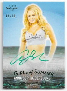 2025 Benchwarmer Girls of Summer Anna Sophia Berglund autógrafo automático en tarjeta/10 - Imagen 1 de 2