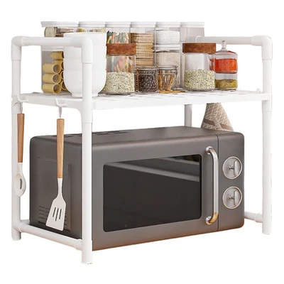 Расширяемая стойка для микроволновой печи стойка для микроволновой печи столешница кухонная утварь поверх - Изображение 1 из 4