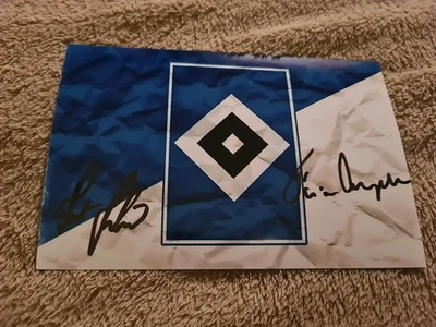 Unikat. 2 Originale Autogramme. H. Hrubesch. F. Magath. DFB. HSV. WM. EM. Raritä - Bild 1 von 2