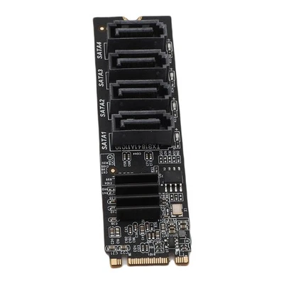 .›M.2 To Serial ATA3.0 Adapter Card ASM1166 M.2 M Key B Key PCI E 3.0 NVME Expa - Image 1 of 4