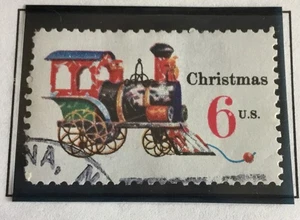 Tren de Navidad 1970 6c sello de Estados Unidos - Imagen 1 de 1