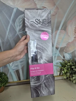 She Flip-N-Go Remy Echthaar dunkelbraun Extension 16"-18" #2B - Bild 1 von 4