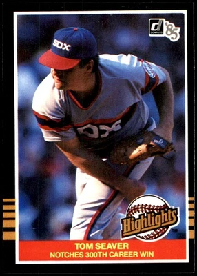 Tom Seaver 1985 Donruss Highlights #30 White Sox MLB READ FREE SHIP AutographDen - Image 1 of 2