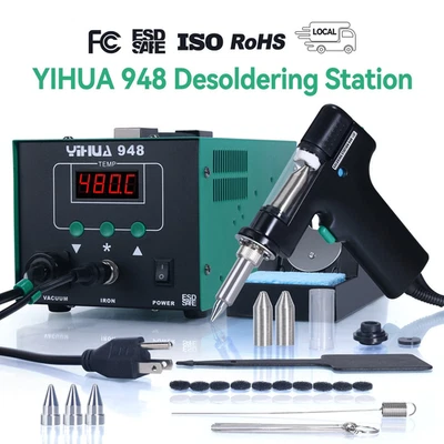 YIHUA 948 90W Desoldering Station Digital Adjustable Temperature Desoldering Gun - Image 1 of 4