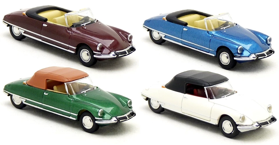 Brekina - Citroen DS Cabrio - Cabriolet coche modelo color a elegir 1:87 H0