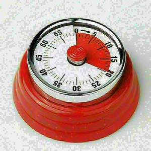 Kitchen Timer Manual Round Mechanical Rotating Alarm With 60 Minute Countdown - Picture 1 of 13