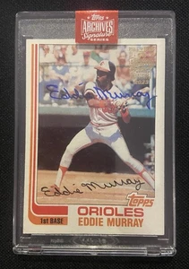 Topps Archives 2022 Eddie Murray automático 1/1 1982 autógrafo SP SSP - Imagen 1 de 2