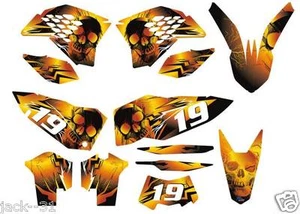 Racing DESIGN KTM EXC 125 200 250 300 450 525 CUSTOM PLATE VINYL Kit 2008 - 2011 - Bild 1 von 1