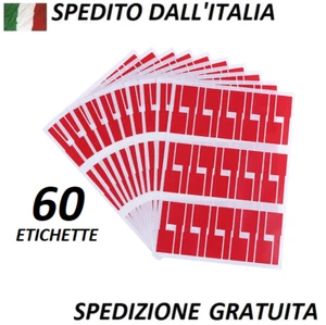 60 etichette adesive per marcatura cavi, colorate, impermeabili, stampabili - Foto 1 di 6