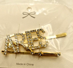 Joyería de cabello Shein Barrette Ares cristal oro nuevo en paquete - Imagen 1 de 2