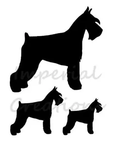 SCHNAUZER foglio di plastica stencil razza cane 8,5 x 11 NUOVO S14 - Foto 1 di 2