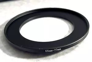 Step-Up Metal Stepping Ring 55-77mm 55mm Lens to 77mm Adapter 55 mm- 77 mm 55-77 - Picture 1 of 5