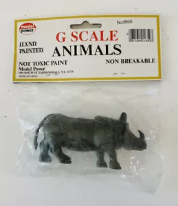 MODEL POWER G SCALE ANIMALS - RHINO - #1666 - Picture 1 of 2