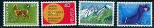 Svizzera 1971 cervo, rondine, Alpi, massiccio del San Gottardo, pattinatore di velocità, Michel 860, nuovo di zecca - Foto 1 di 1