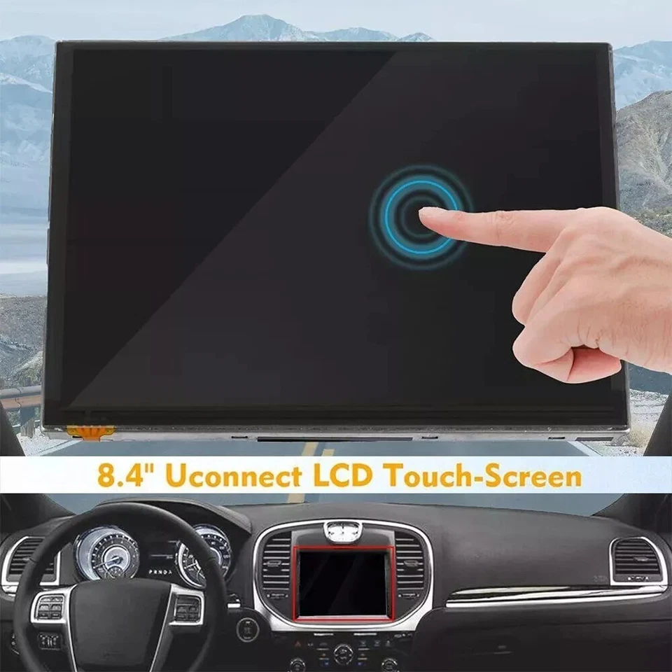 Monitor digitalizador tela sensível ao toque LCD Uconnect 8,4" para Dodge Charger 2011-2014 - Imagem 1 de 4