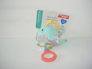 Infantino Big Softy Sea Whale Timbre Mordedor Clip En Peluche Arrugado Bebé Juguete - Imagen 1 de 1