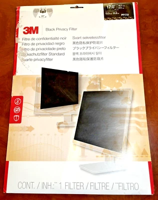 3M Framed Desktop LCD Privacy Filter 17" Screen Standard Monitor - SEALED & NEW - Image 1 of 4
