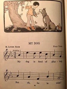 1923 Songs Of Childhood Illustrated Art Deco Colored Prints 130 Songs HC - Picture 1 of 12