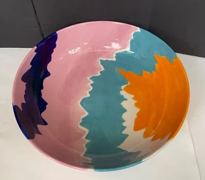 Cerámica Elnaz para Anthropologie GRANDE Alma de Colores servir/consola/frutero Foto 1 de 4